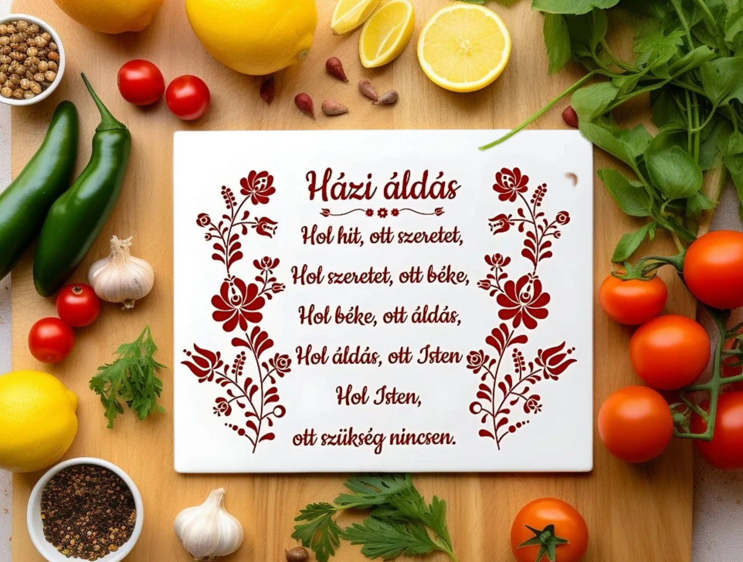 Házi Áldás Glass Cutting Board